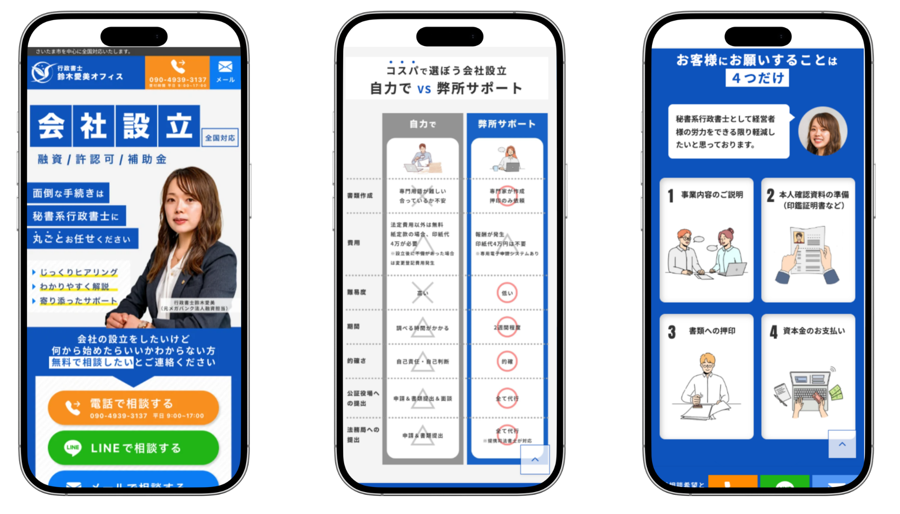 行政書士事務所 サービスLP制作